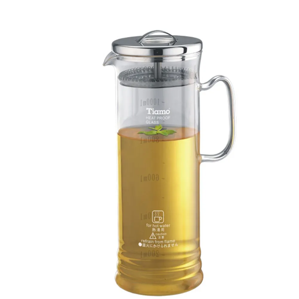 【Tiamo】冷泡玻璃壺1000ml(HG1958)