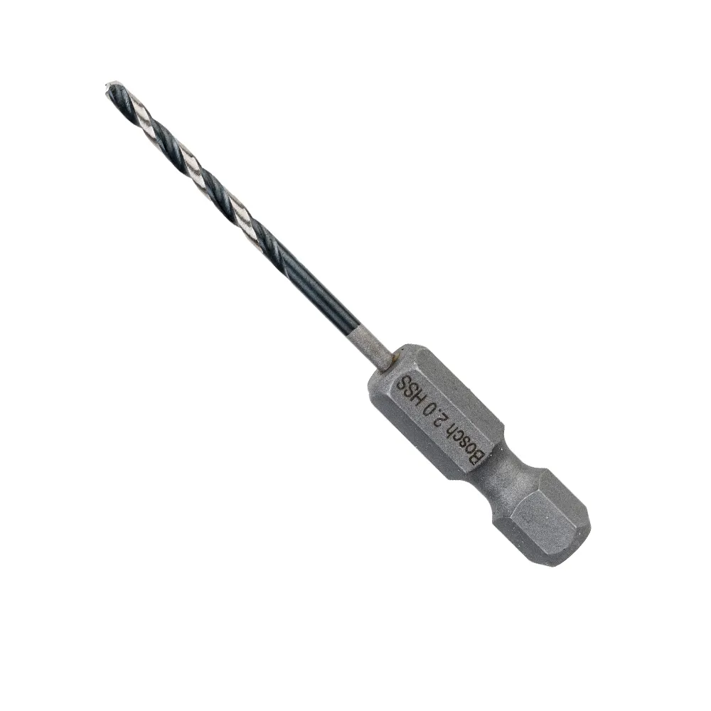 【BOSCH 博世】HSS G 鐵工鑽頭(四分之一吋 六角柄 2.0mm)