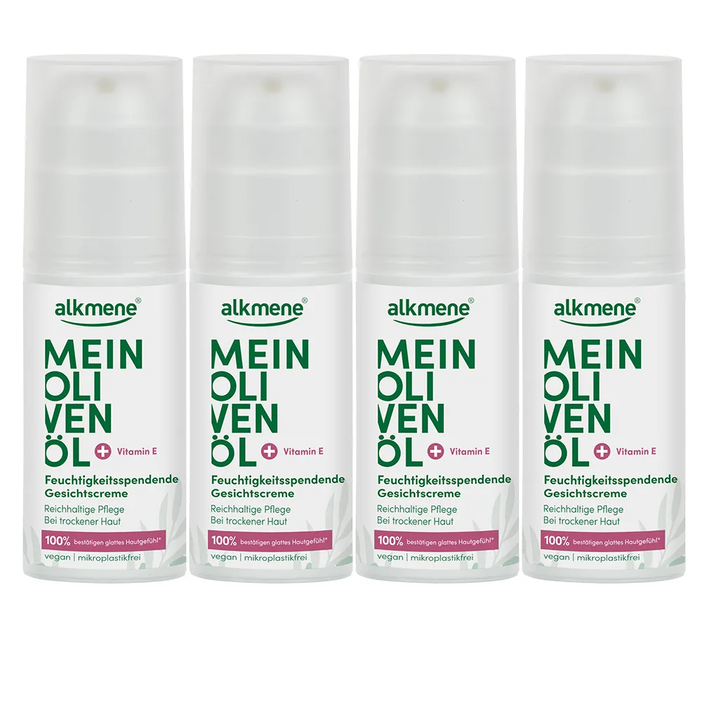 【德國alkmene】4入組我的橄欖油保濕面霜50ml(總代理公司貨)