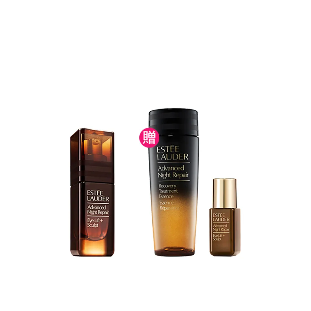 【Estee Lauder 雅詩蘭黛】特潤超導4D抗皺緊實眼萃15ml(眼部精華/無酒精/週年慶限定組)