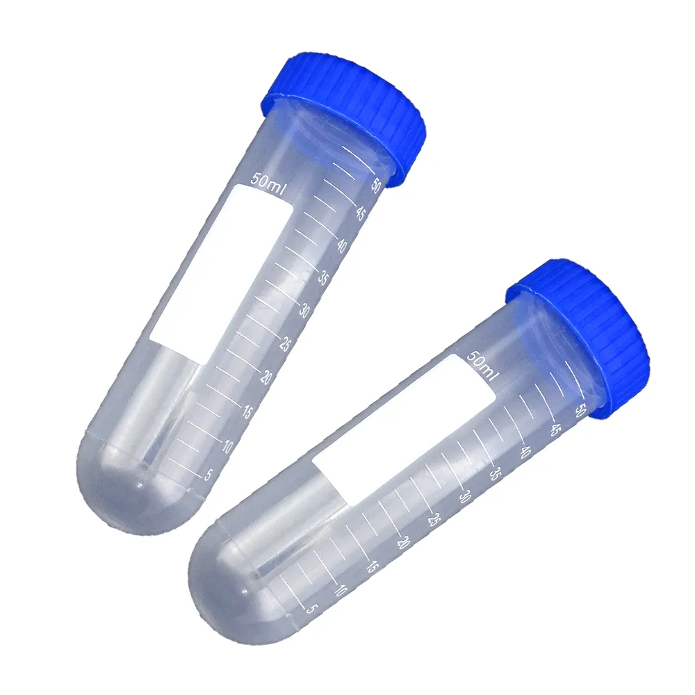 分裝瓶 10入 50ml 儲存瓶 密封瓶 實驗室用品 圓底離心管 帶刻度 拋棄式試管 冷凍管 208-PCTR50ml