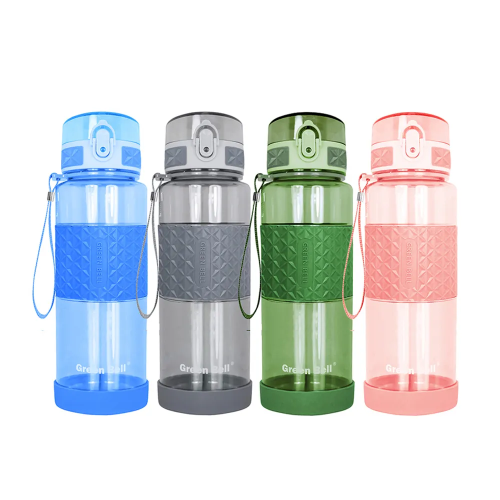【GREEN BELL 綠貝】果漾彈蓋水壺800ml3入組(運動 提手 耐高溫 防漏 止滑 寬口 輕量 SGS)