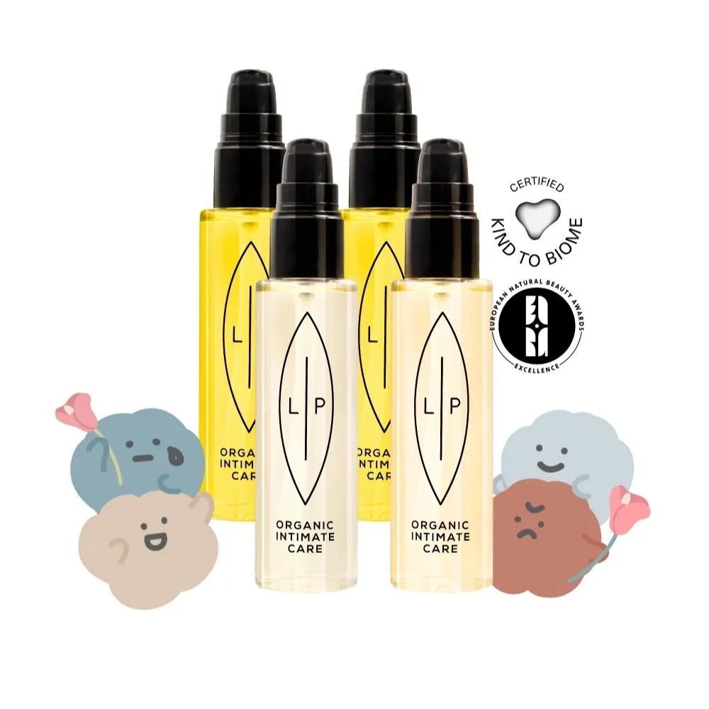 【LIP Intimate Care 瑞典私密護理】私密護理油4入組(沙棘/椰子/益生元任選 清潔保養2in1 改善異味悶癢)