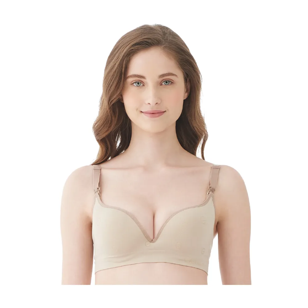 【Gennies 奇妮】3件組*哺乳內衣 一體成型舒適軟鋼圈內衣(共3色)