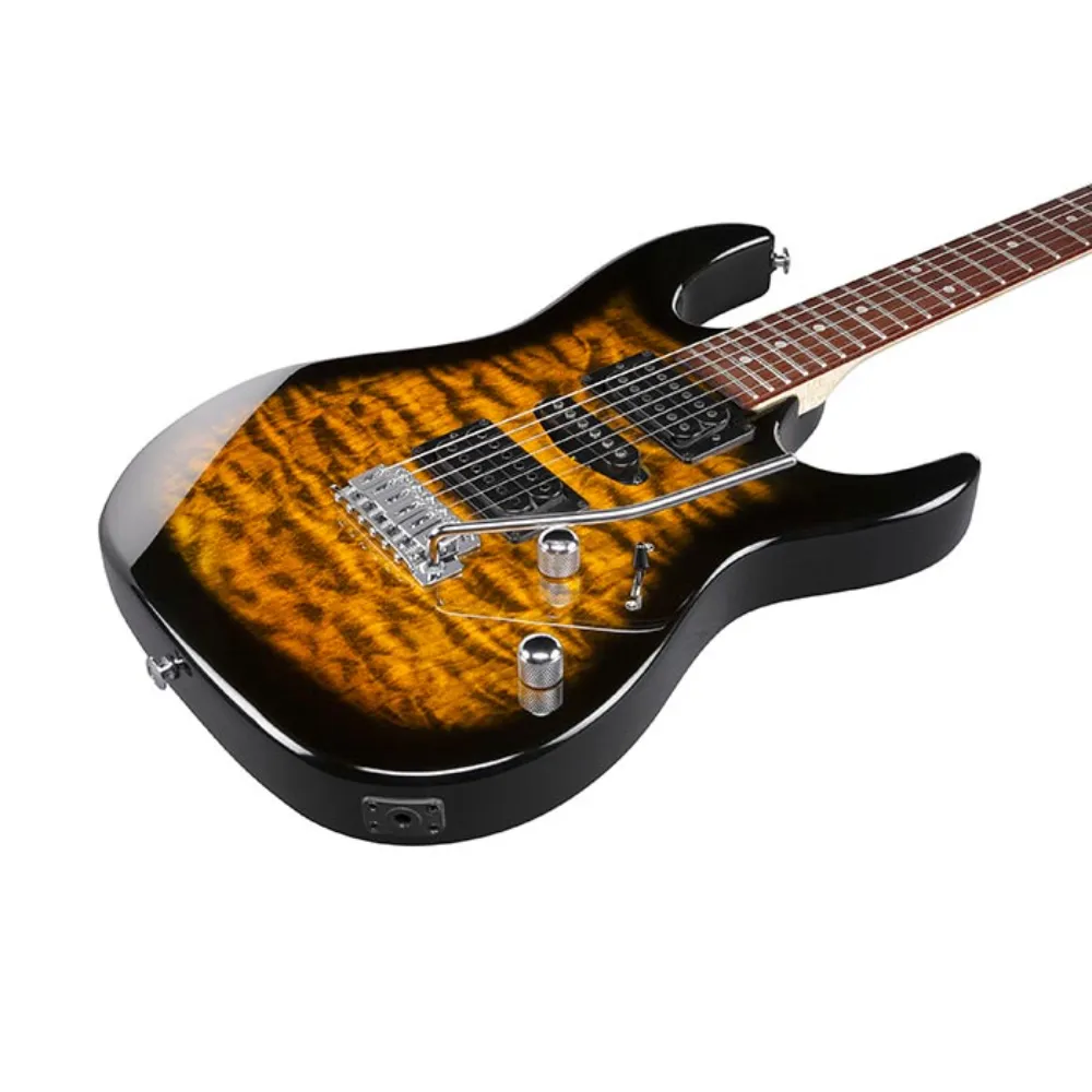 【IBANEZ】GRX70QASB 小搖座電吉他  新手超值組(原廠公司貨 商品皆有保固一年)