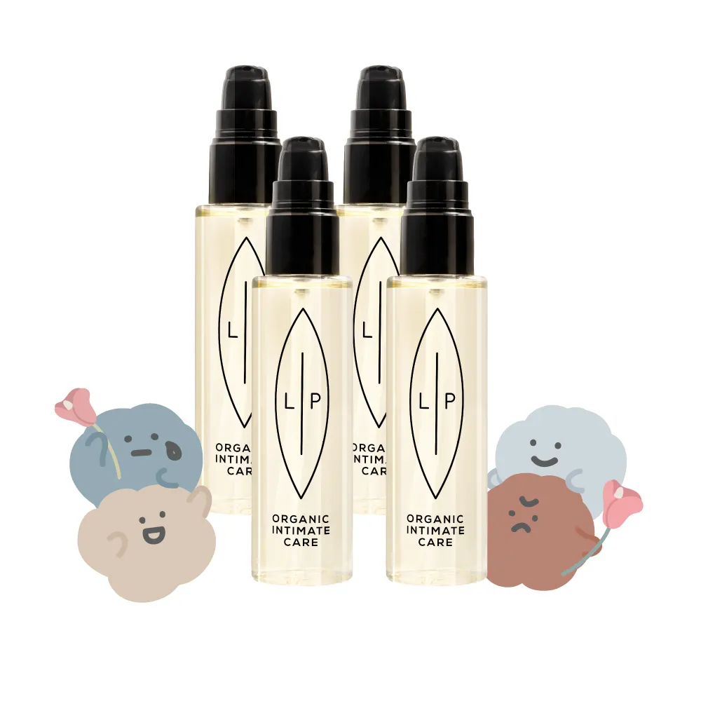【LIP Intimate Care 瑞典私密護理】椰子香草私密護理油4入組(私密清潔 保養2in1 溫和修護悶癢)
