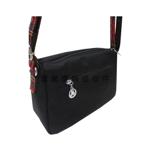 【SNOW.bagshop】雙11 斜側包小容量主袋+外袋共四層肩背斜背二拉鍊外袋口進口防水尼龍布多袋口可刷洗