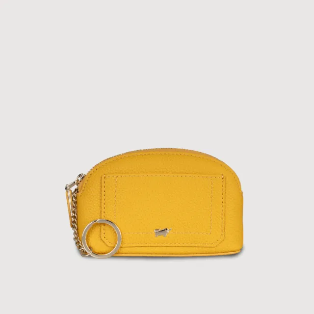 【BRAUN BUFFEL 德國小金牛】珍妮絲 拉鍊零錢包-多色任選(BF840-161-BK/SF/SVM) 送禮推薦