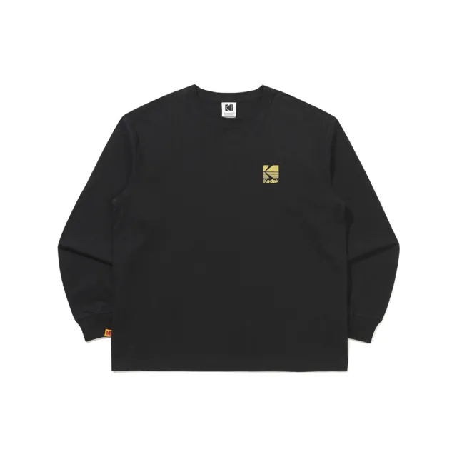 【KODAK Apparel】官方旗艦館 柯達 中性 長袖T恤 大LOGO BLACK 黑色 / KB609007BLK
