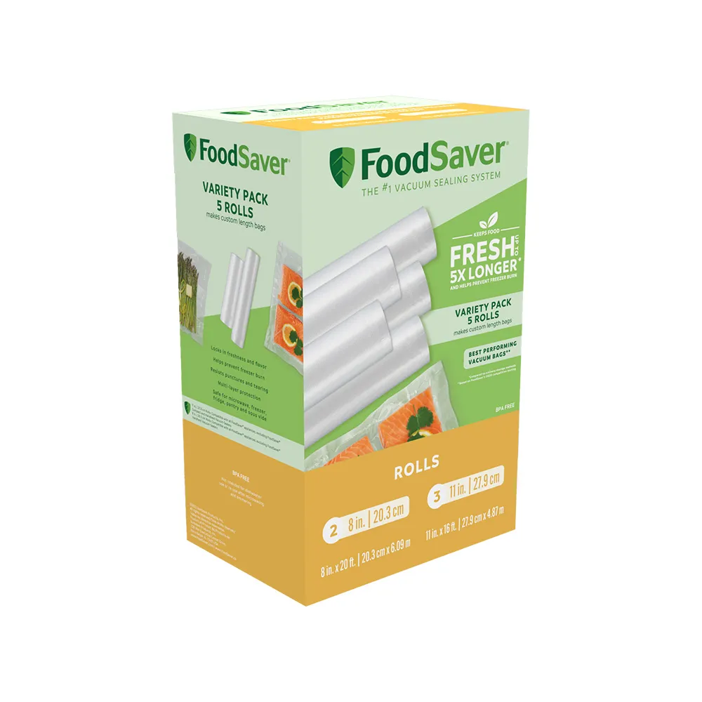 【FoodSaver】真空卷5入裝(8吋2卷+11吋3卷)