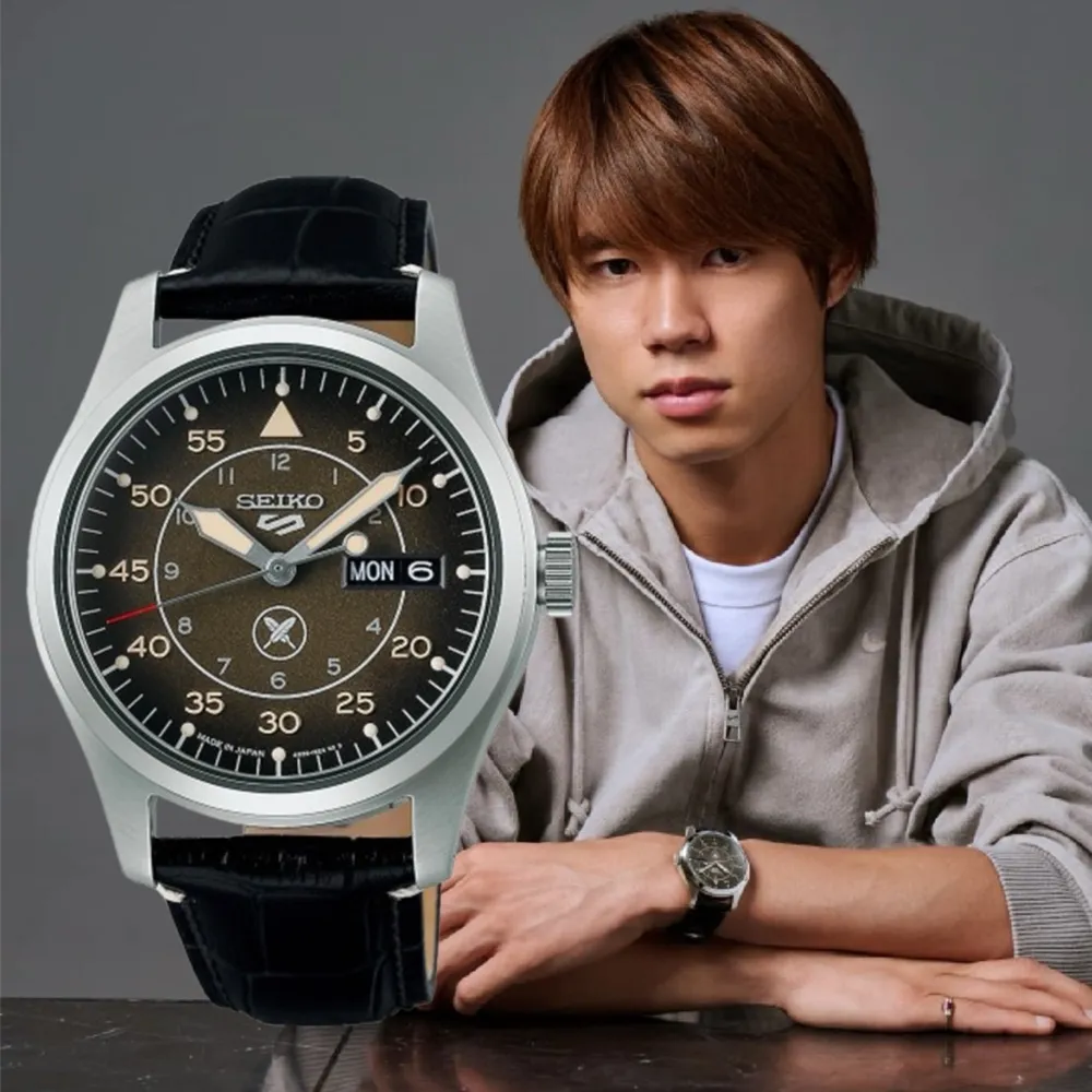 【SEIKO 精工】5 Sports 日本街頭滑板冠軍堀米雄斗 限量腕錶/39.4mm(SRPL31K1/4R36-16X0C)