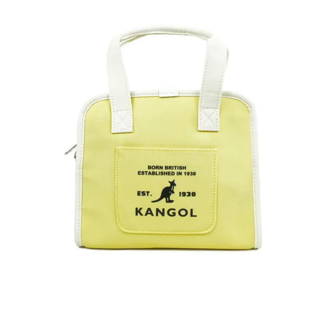 【KANGOL】雙11 女 側背包 肩背 斜背 小側包 淺黃(6625170561)