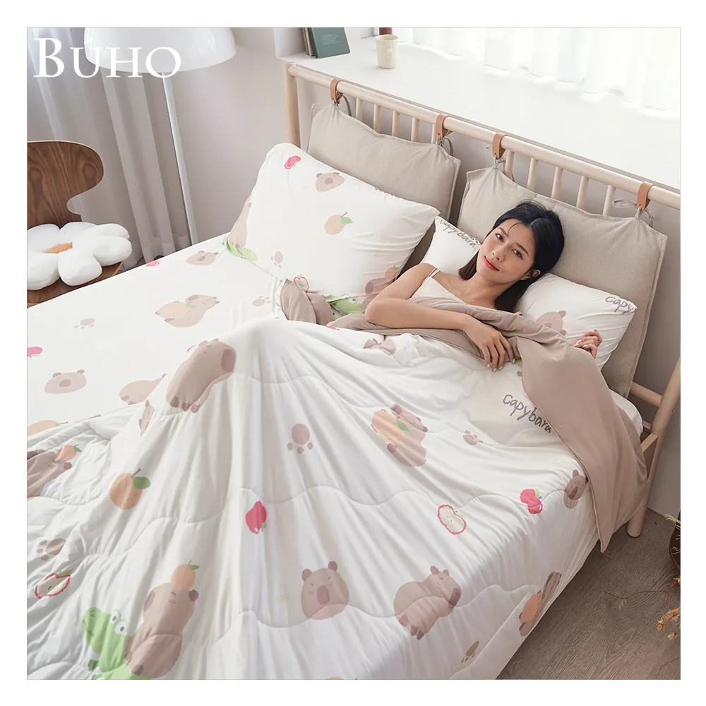 【BUHO 布歐】買一送一 激凍冰紗床包枕套組-單/雙/加大(多款任選)