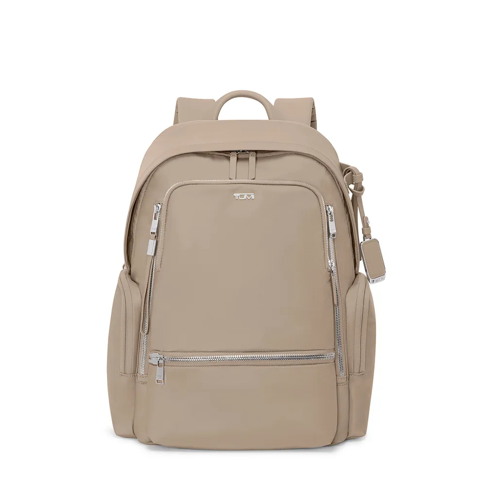 【TUMI】Voyageur Celina 15 吋筆電都會時尚後背包 - 燕麥色(TUMI 官方旗艦店)