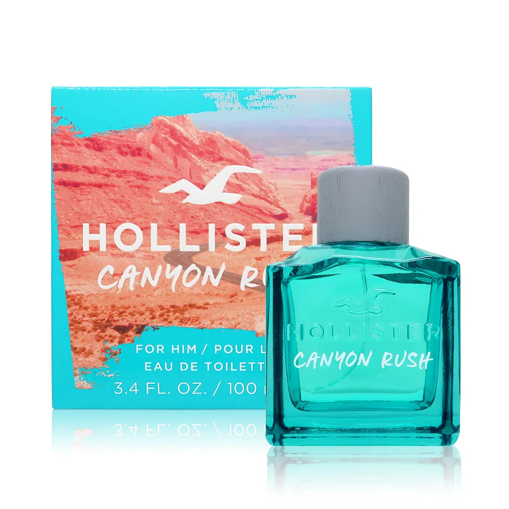 HOLLISTER Co】Canyon Rush 穿越曠野男性淡香水EDT 100ml - momo購物網