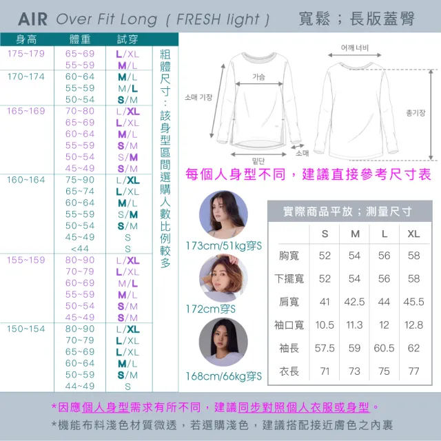 【STL】韓國瑜伽 Air Fresh light 抗UV防曬 寬鬆 開衩 女 運動 機能 長版 蓋臀 長袖(SweetSakura櫻花粉)