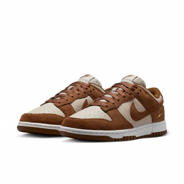 【NIKE 耐吉】WMNS NIKE DUNK LOW 女鞋 休閒鞋 運動鞋 復古 小勾 麂皮 棕(IO4244200)