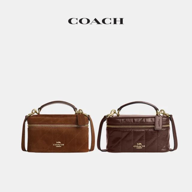 【COACH】蔻馳官方直營 RAINER 18 絎縫細節斜背手袋 斜背包-多色任選(CEO22/CFP13)
