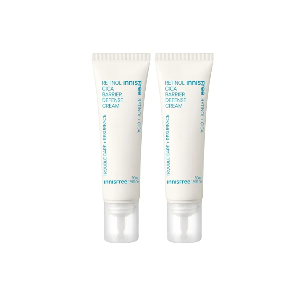 即期品【innisfree】A醇淨膚超修護霜 50ml(2入組/粉刺痘肌適用)