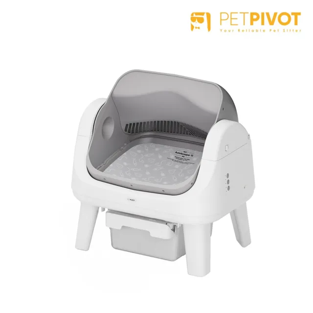 【PetPivot】AS12 Lite開放式智能貓砂機/自動貓砂盆(開放式貓砂機/台灣原廠保固一年)