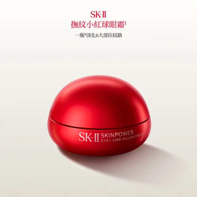 【SK-II】官方直營　明星雙入組 澎彈大紅球活膚霜80g禮盒+眼霜15g(抗老/保濕/大紅球/小紅球)