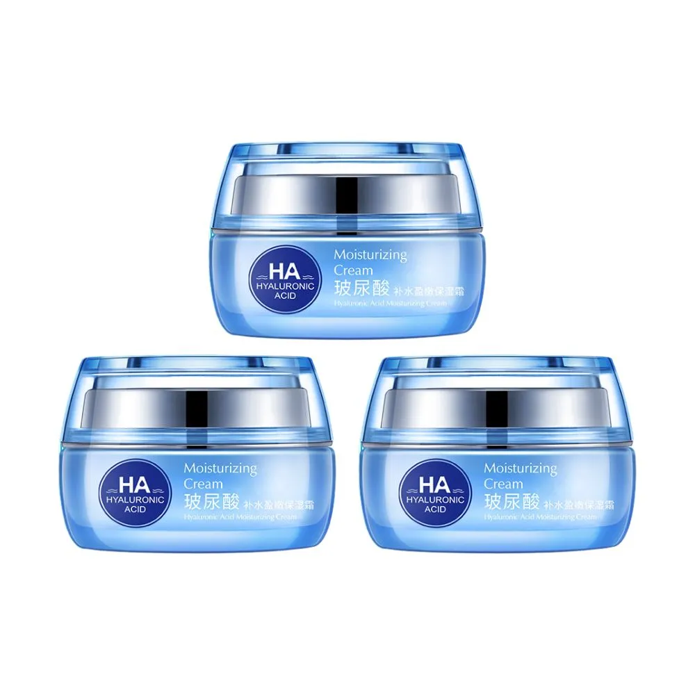 【iBloom】BIOAOUA泊泉雅玻尿霜補水盈潤保濕霜 50g-3入組(保濕 玻尿酸 精華液 補水 修復)