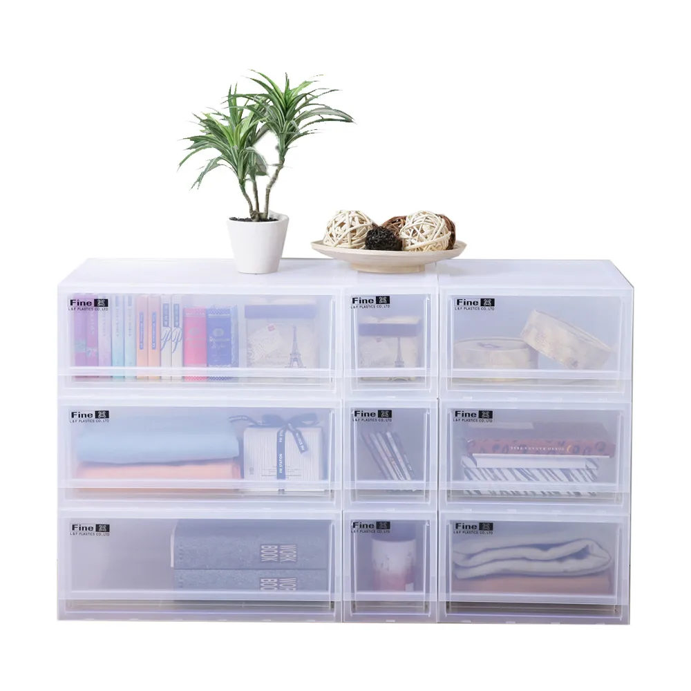 【真心良品】KEYWAY 卡爾登抽屜收納居家組-9入組(整理箱 置物箱 台灣製 Fine)
