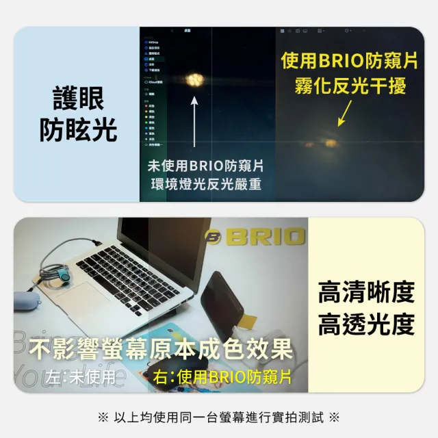 【BRIO】14吋 16:9 - 通用型筆電專業螢幕防窺片(#防窺#抗藍光#防刮防磨#防眩光#清晰度高)