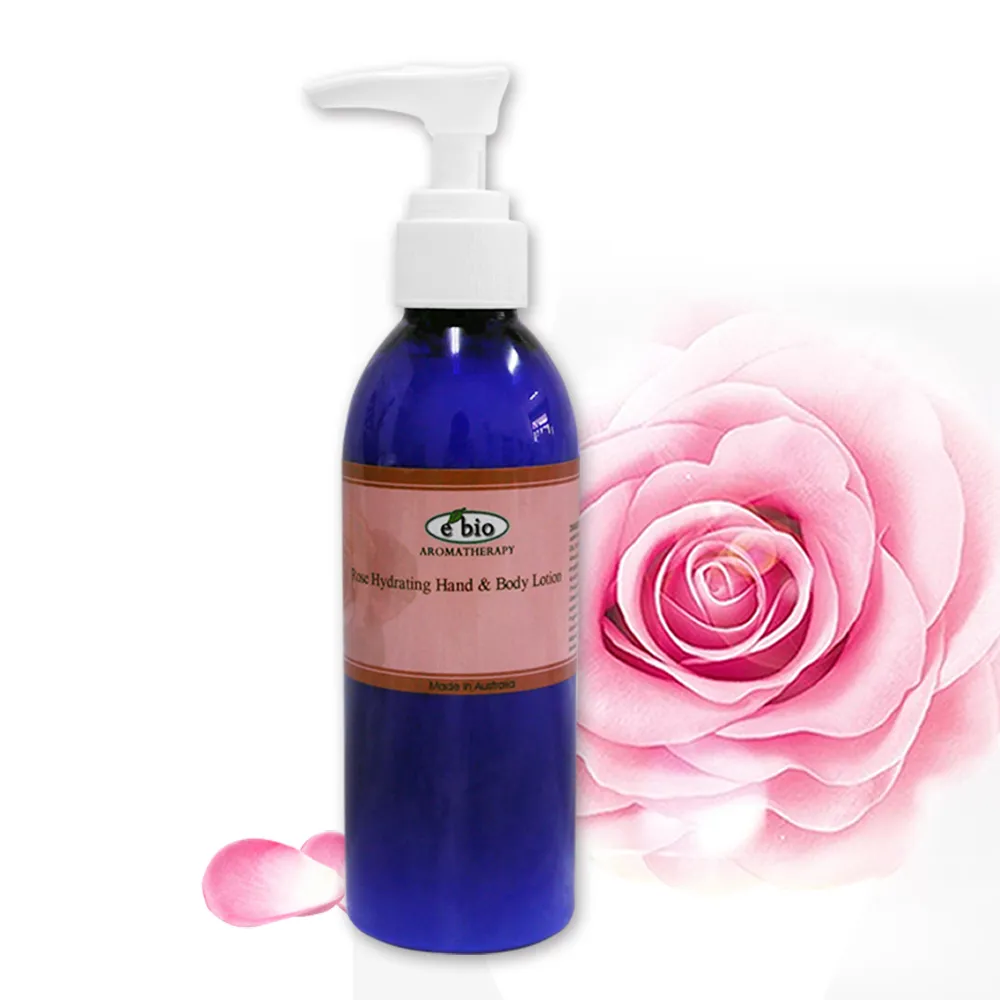【ebio 伊比歐】浪漫玫瑰複方精油保溼乳液200ml(臉&身體適用)