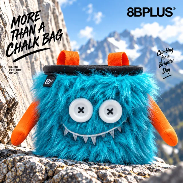 8BPLUS GUSTAV 怪獸造型攀岩粉袋 Chalk Bag｜#101050（攀岩 抱石 怪物粉袋）