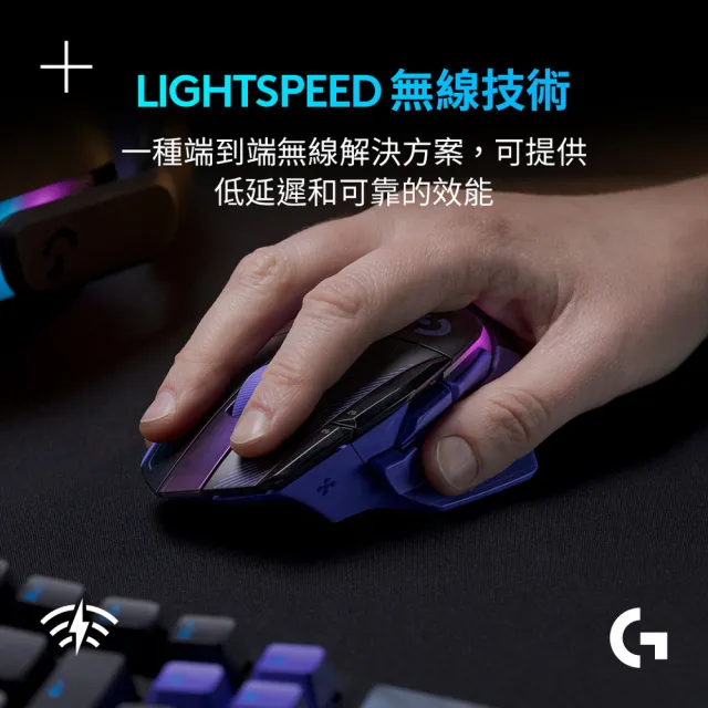 【Logitech G】G502 X PLUS LIGHTSPEED 炫光高效能無線電競滑鼠