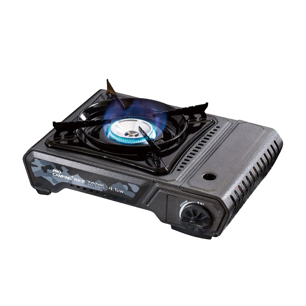 【Pro Kamping 領航家】TANK爐二代升級版X4100-II / 火力 4.1KW(瓦斯卡式爐 坦克瓦斯爐)