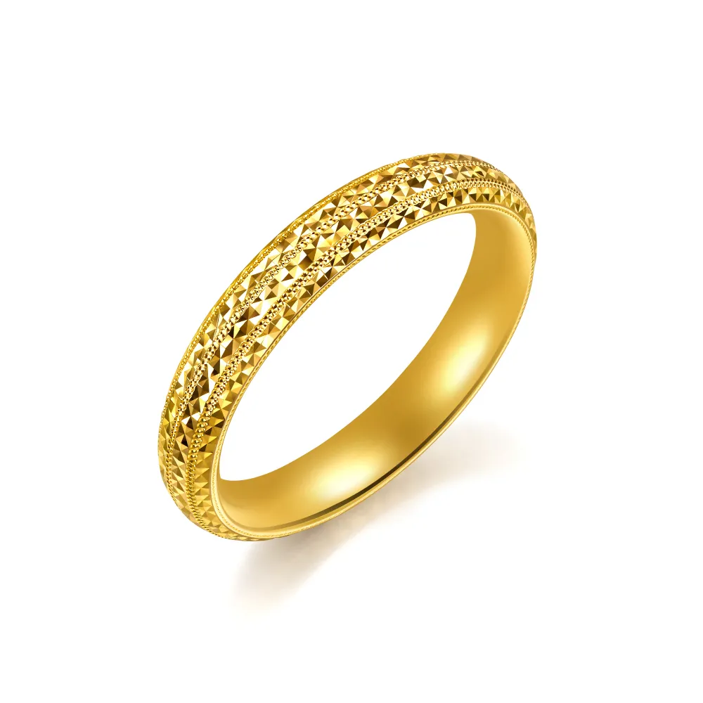 【點睛品】星光流轉 黃金戒指_計價黃金(港圍15)