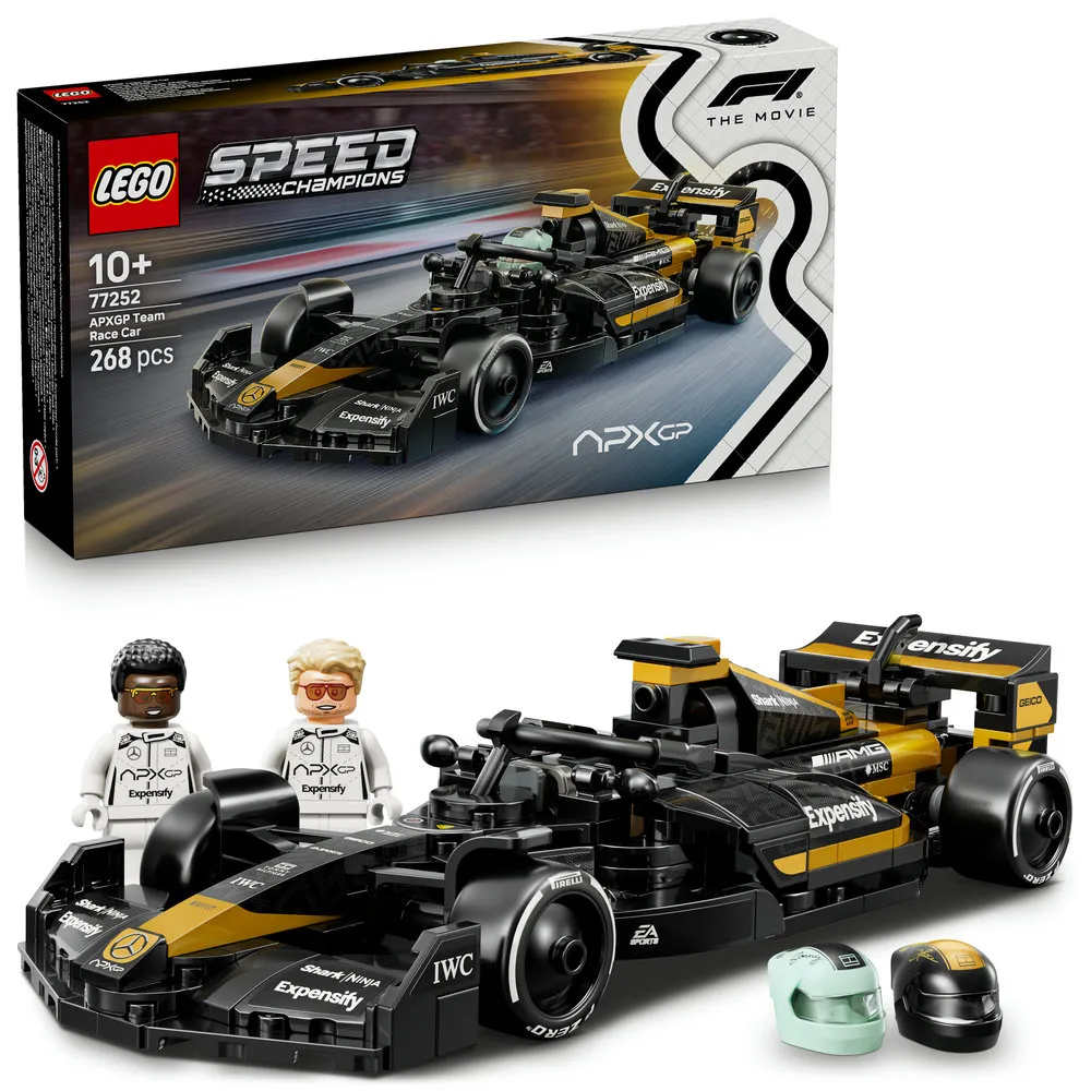 【LEGO 樂高】極速賽車系列 77252 《F1 電影》APXGP 車隊賽車(賽車模型 居家擺設 積木 玩具)
