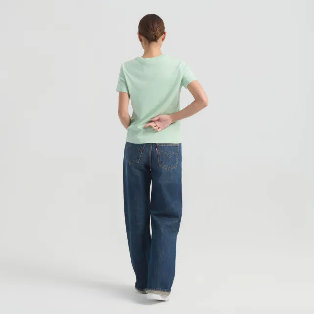 【LEVIS】Ribcage 高腰寬褲 / 微彈性 / 赤耳 女生牛仔褲 人氣新品 A6081-0105
