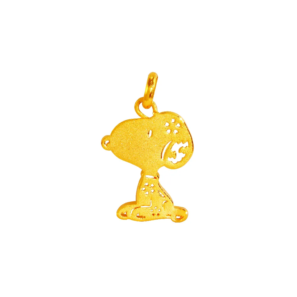 【2sweet 甜蜜約定】SNOOPY史努比純金墜飾約重0.70錢(SNOOPY史努比純金金飾)