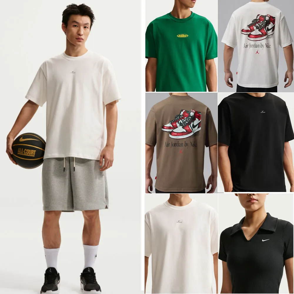 【NIKE 耐吉】短袖上衣 運動 休閒 復古 女款 多款(HV6984-017&)