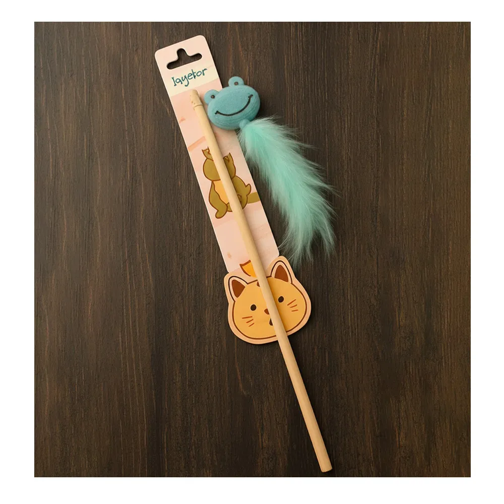【Maison Pomette】蹦蹦小青蛙/偷偷小老鼠 逗貓棒 貓貓玩具(瑪頌·波美特)