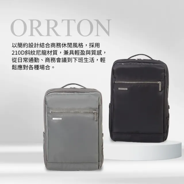 【Samsonite RED】ORRTON 輕量尼龍戶外休閒多功能後背包/筆電後背包/雙肩包/通勤包/電腦包16吋(多色可選)