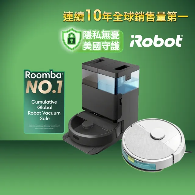 【iRobot】超值雙入組!405 Combo 全能旋風掃拖機器人+105 Combo 掃拖機器人 全新福利品1+1超值組