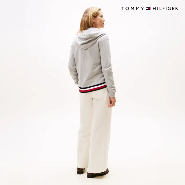 【TOMMY HILFIGER】官方旗艦館Heritage 拉鍊連帽外套 灰色