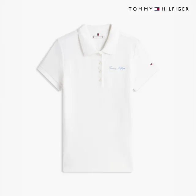【TOMMY HILFIGER】官方旗艦館Slim Script Logo Polo 裸色