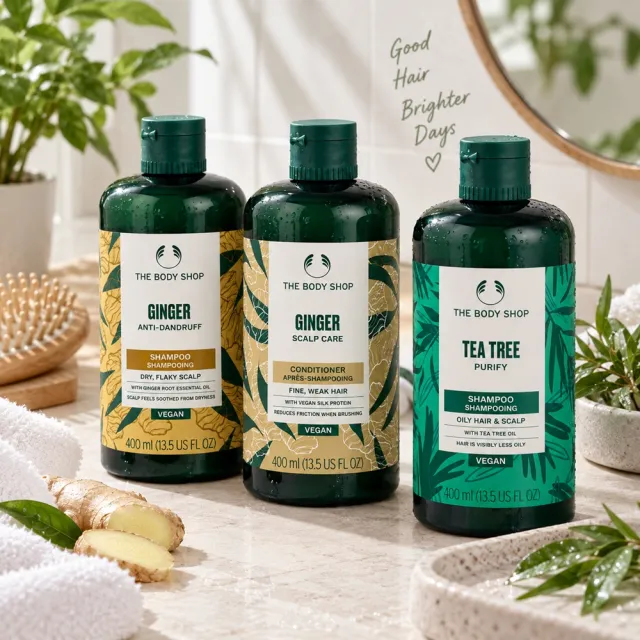 【THE BODY SHOP 美體小舖】頭皮護理洗髮露/護髮素 400ml (平輸版/三款任選)