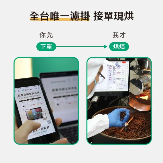 【Buon Caffe 步昂咖啡】微手沖 不只是濾掛｜醇厚奶糖15g精品濾掛｜10入｜接單現烘 (5款風味各2包) 雙十