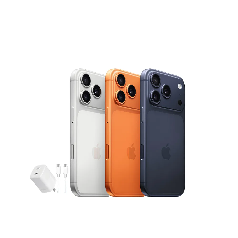 【Apple】iPhone 17 Pro(256G/6.3吋)(45W雙孔閃充組)