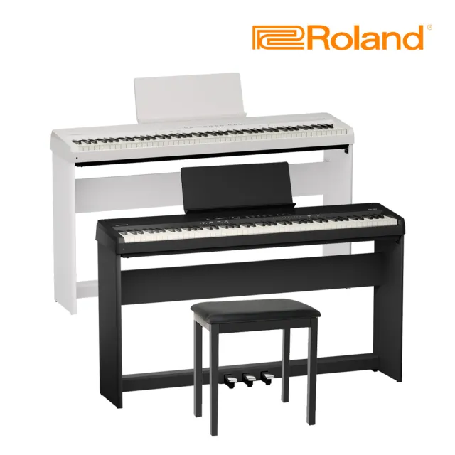 【ROLAND 樂蘭】FP-40 88鍵 數位電鋼琴 白/黑 琴架組