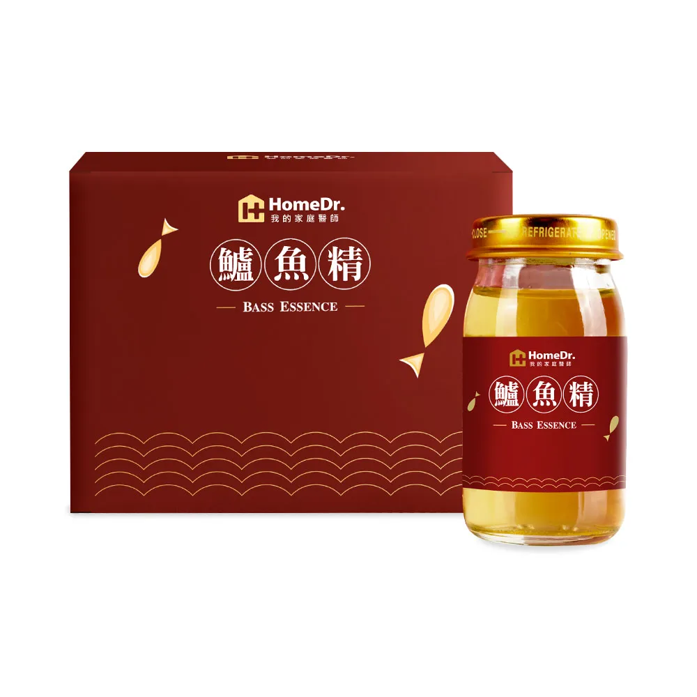 【HomeDr.】一開即飲小分子胜肽鱸魚精x1盒(60mlx6瓶/盒 共6瓶 年節送禮 增強體力 調整體質)