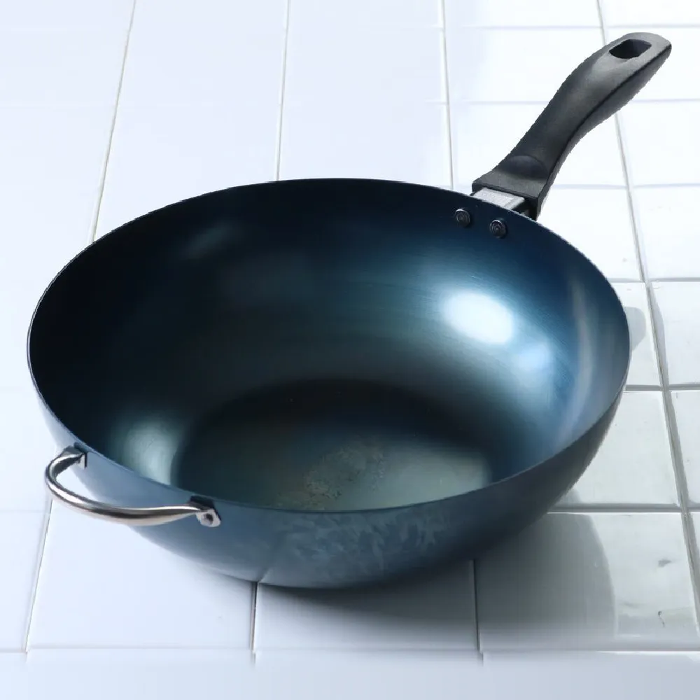 【藤田金屬】職人製深鐵炒鍋 28cm 日本製 IH爐可用鍋(不挑爐具 無塗層 深煎鍋 平底鍋)