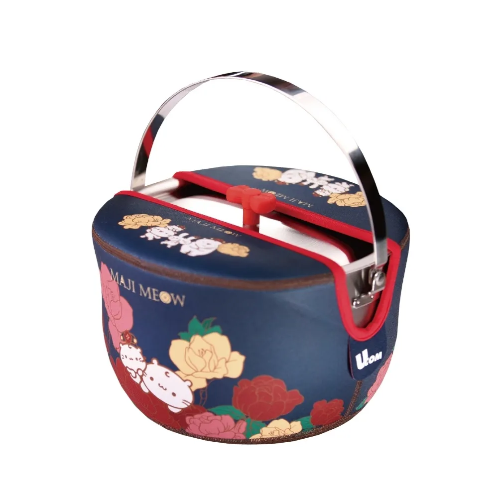 【UCOM 瑞康屋】福利品-麻吉貓系列防溢提鍋附提袋22cm(4.3L 附提袋)