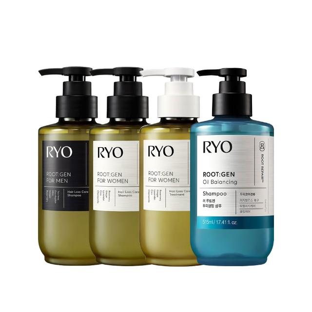【RYO 呂】官方直營 ROOTGEN強韌蘊髮洗髮精/護髮膜515mlx2入(男性專用/女性專用/零感控油)